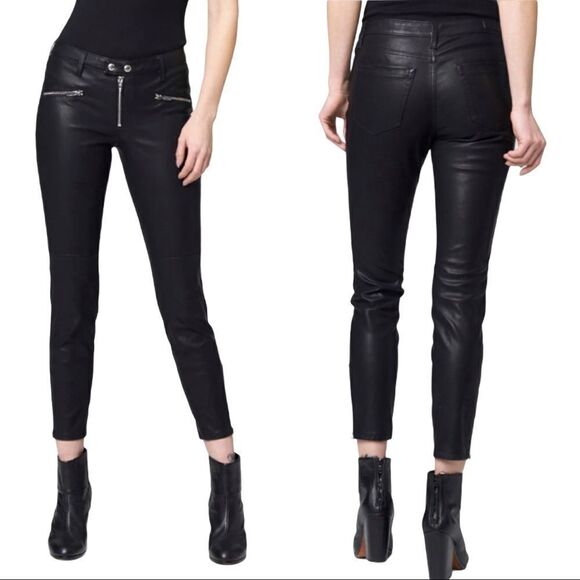 BLANK NYC Black Faux Leather Skinny Moto Pants!